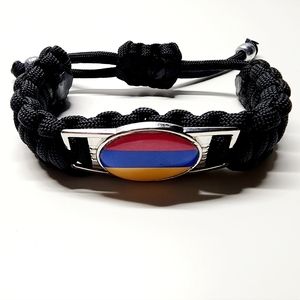 Armenian Heritage Pride Adjustable Fashion Bracelet Armenia Flag Charm